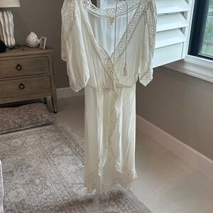 Surf Gypsy Cream Lace Detail Top